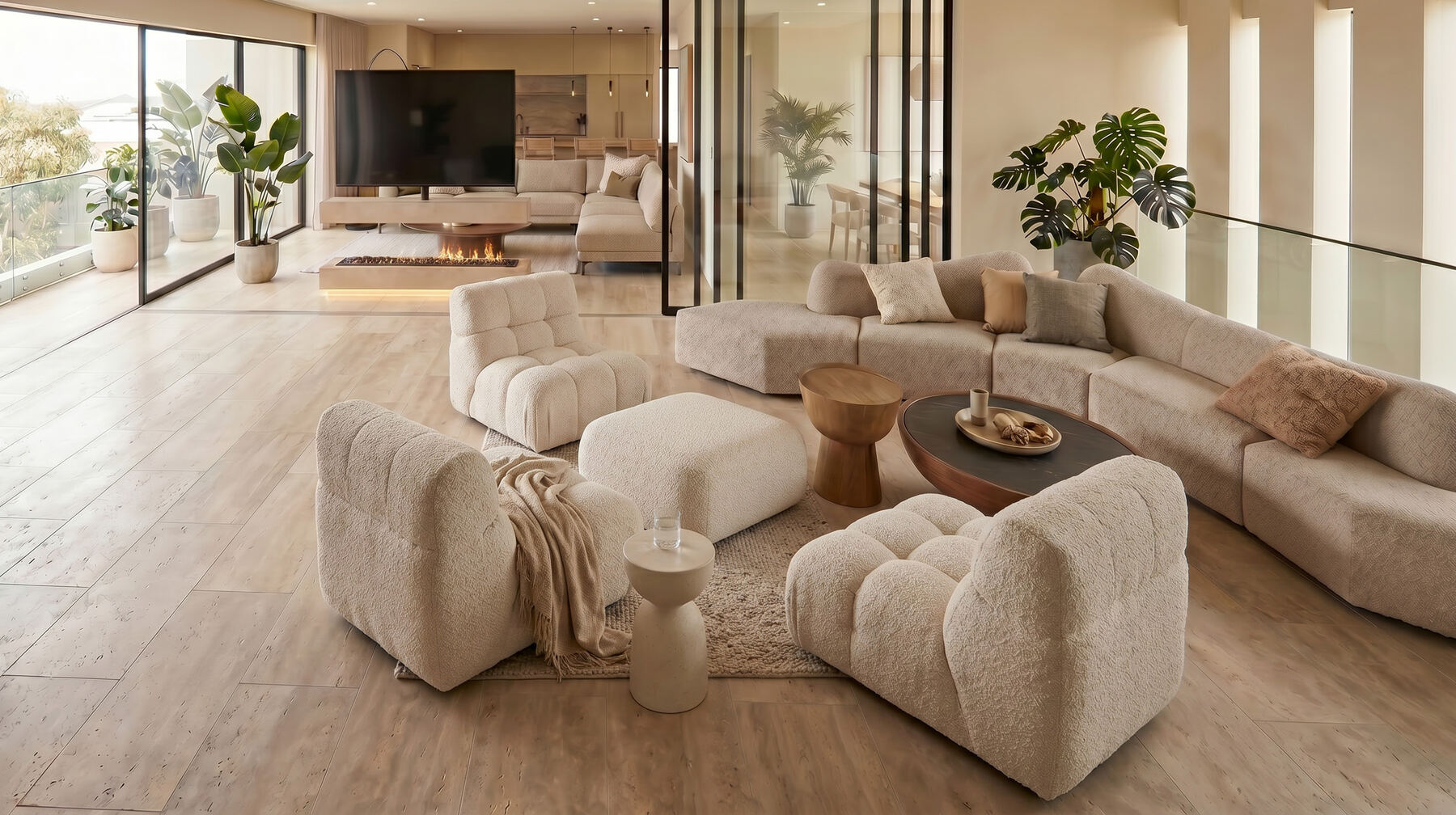 Residence B — outdoor balcony lounge