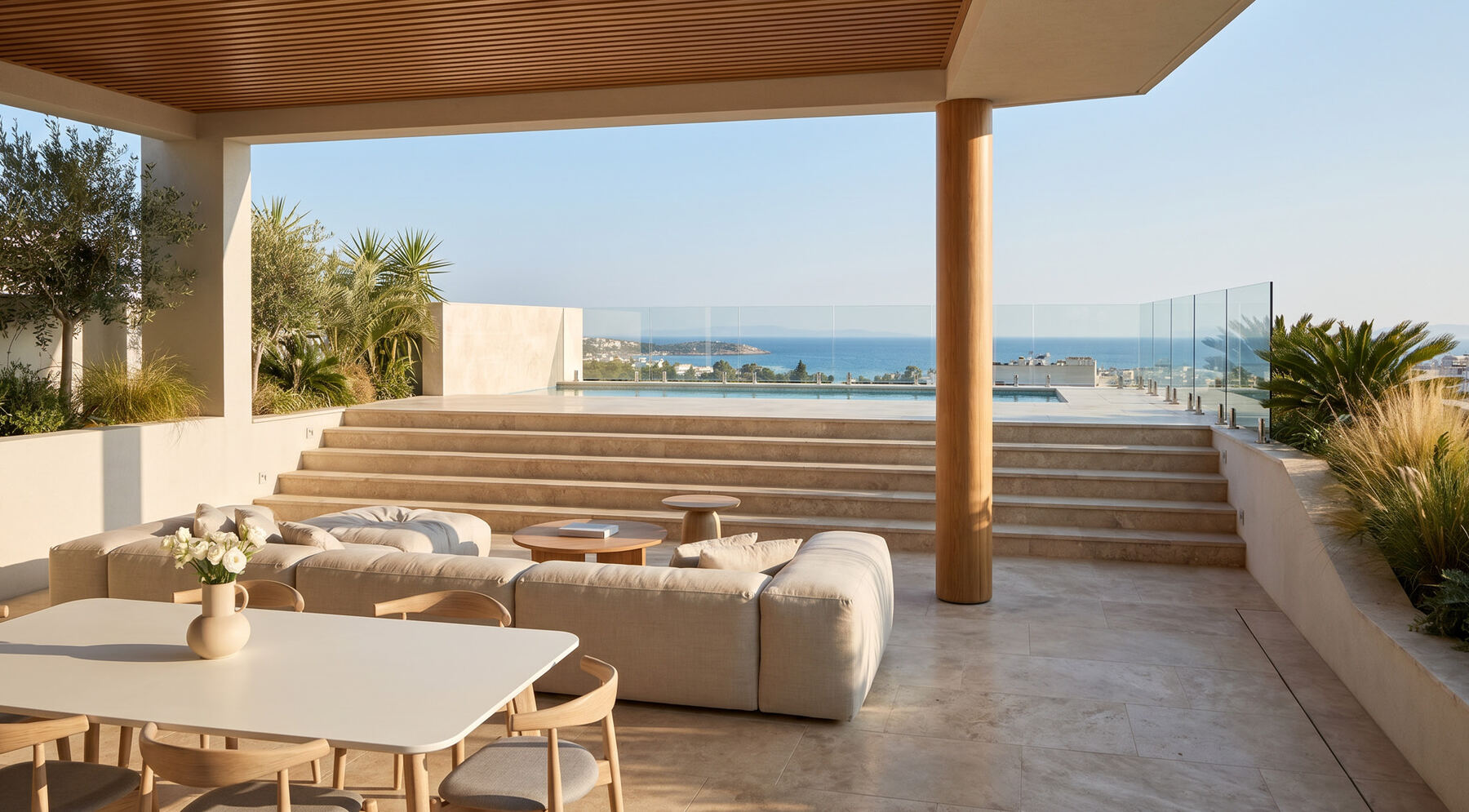 Residence D — roof garden outdoor lounge