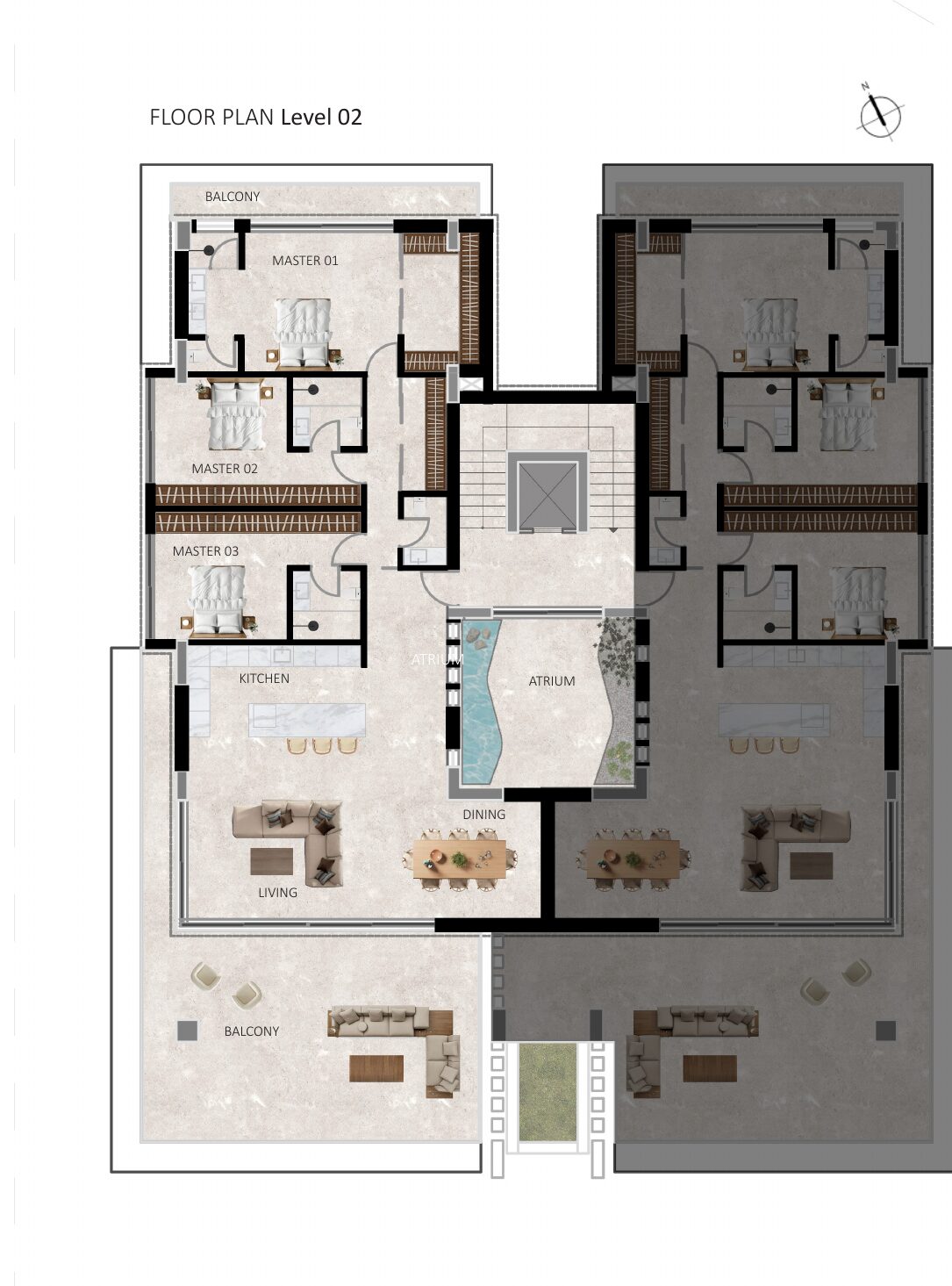 Residence B — floor plan Level 02