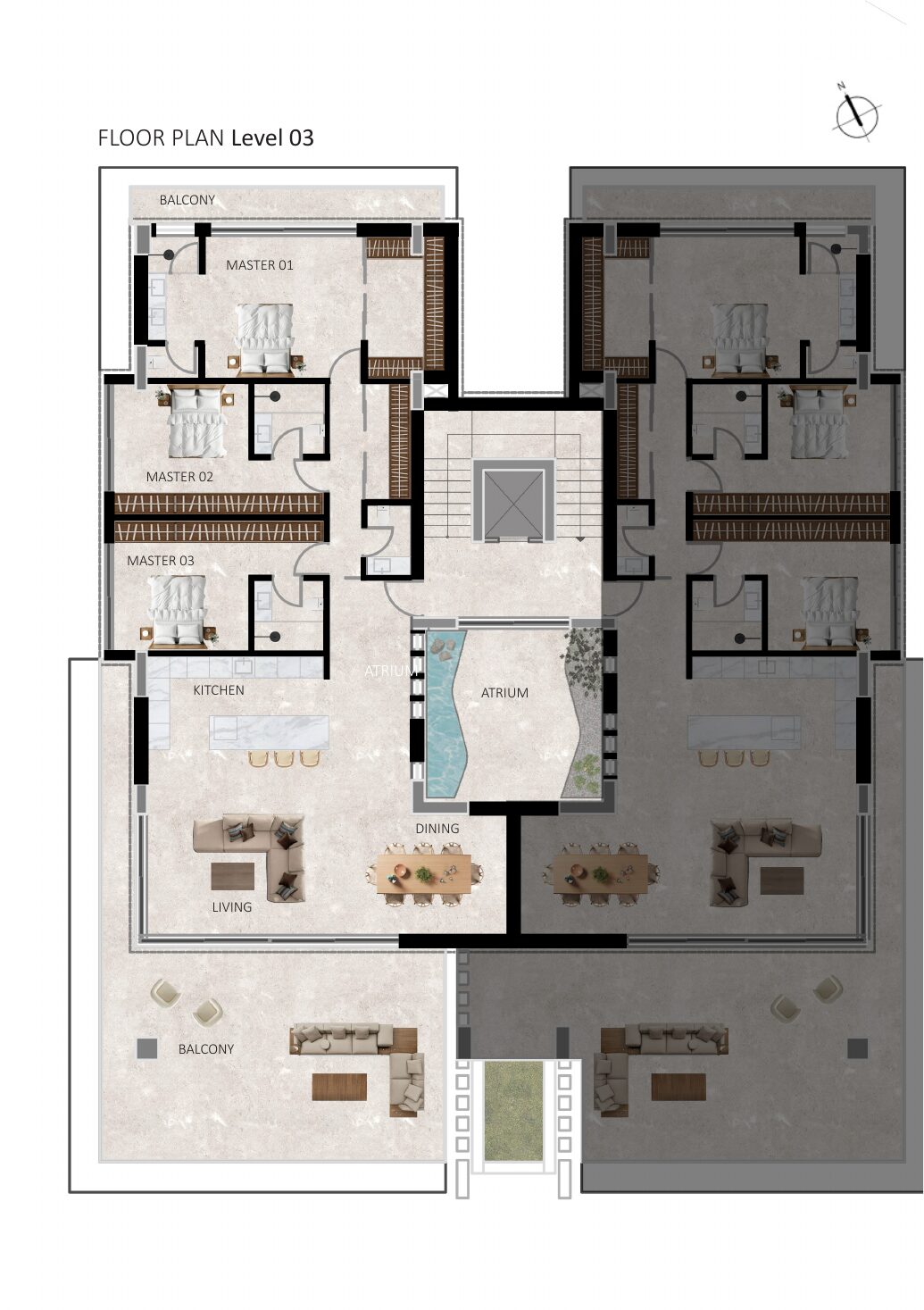 Residence C — floor plan Level 03